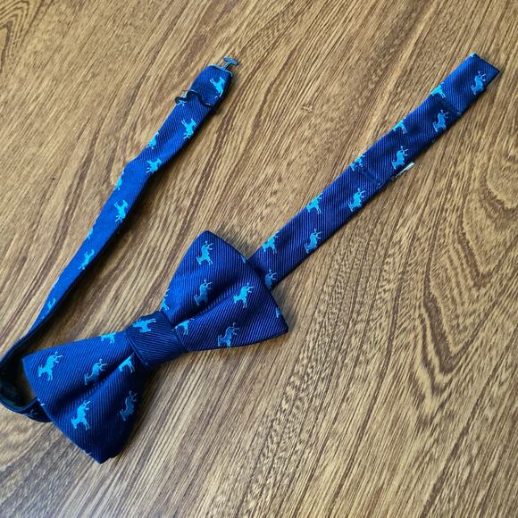 Bow Tie Tuesday Mens OS Blue Donkey Print Adjustable Bow Tie Statement Novelty - Picture 4 of 7